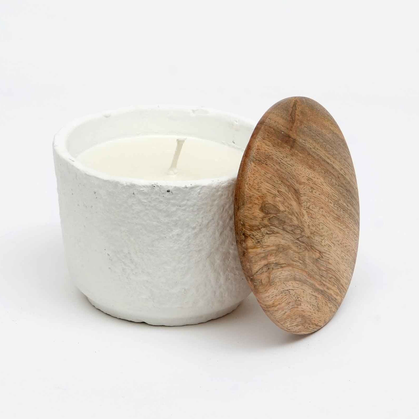 Jar Candle Ecomix Wax Fill With Wooden Lid Mimosa, 7oz