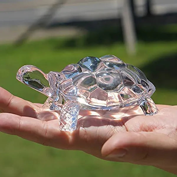 1Pc Crystal Turtle Figurine, Mini Lucky Feng Shui Tortoise Statue, Home Office Desk Decor, Ideal Gift for Mother’s Day & Christmas