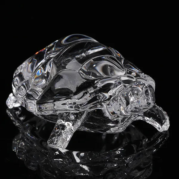 1Pc Crystal Turtle Figurine, Mini Lucky Feng Shui Tortoise Statue, Home Office Desk Decor, Ideal Gift for Mother’s Day & Christmas