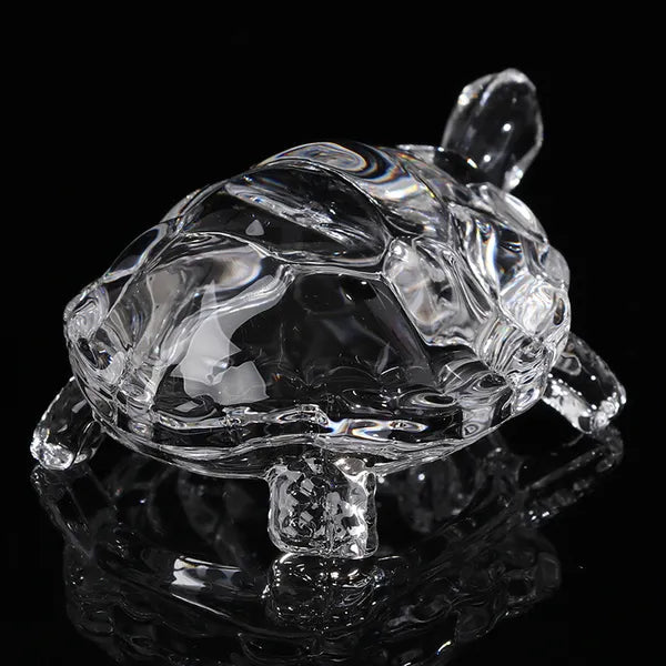 1Pc Crystal Turtle Figurine, Mini Lucky Feng Shui Tortoise Statue, Home Office Desk Decor, Ideal Gift for Mother’s Day & Christmas