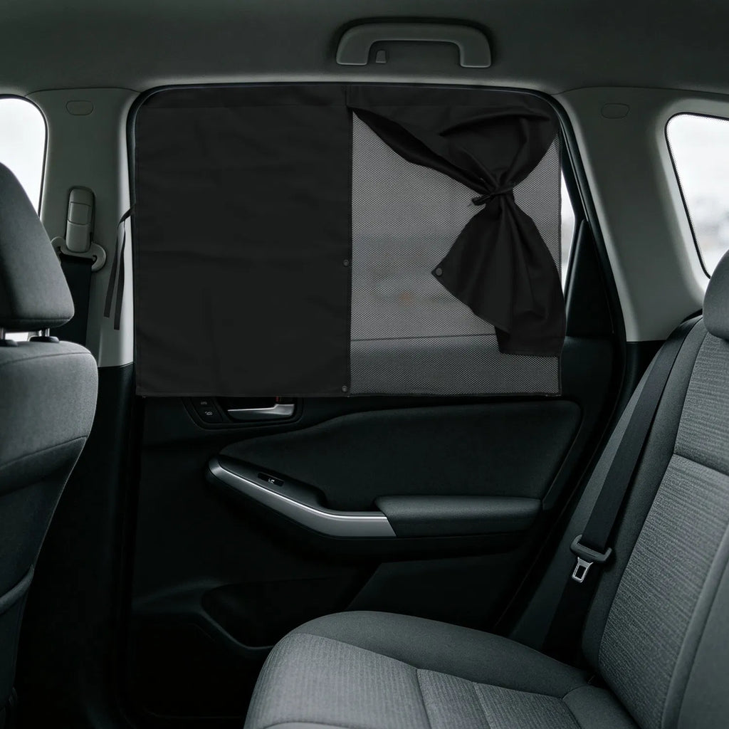 Magnetic Car Window Shades 2 Pack, 3-Mode Privacy Sun Shade for Side Windows, Universal Fit Cars SUVs & Trucks, Black