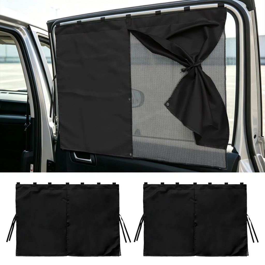 Magnetic Car Window Shades 2 Pack, 3-Mode Privacy Sun Shade for Side Windows, Universal Fit Cars SUVs & Trucks, Black