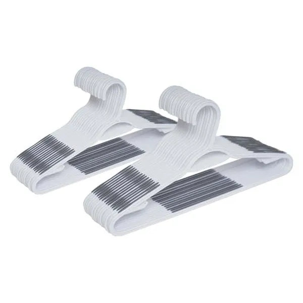 30-Pack Non-Slip Hangers | TPE Grip Shoulders for Secure Hanging
