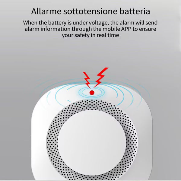 Aeelleea Smoke Detector 2 Pack, 3.62×3.54×1.5 Inch Fire Smoke Alarm with Test & Silence Button, Home Security Fire Warning System for Bedroom Kitchen