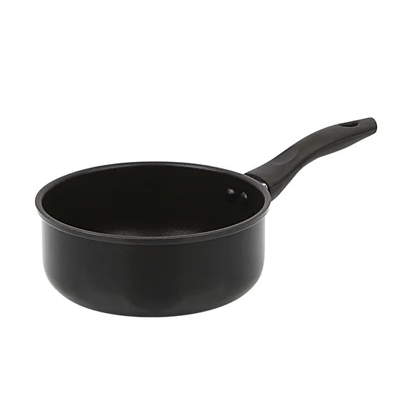 `2 Quart Non-Stick Aluminum Saucepan with Glass Lid, Stay Cool Handle, Even Heat Distribution for Kitchen Cooking`