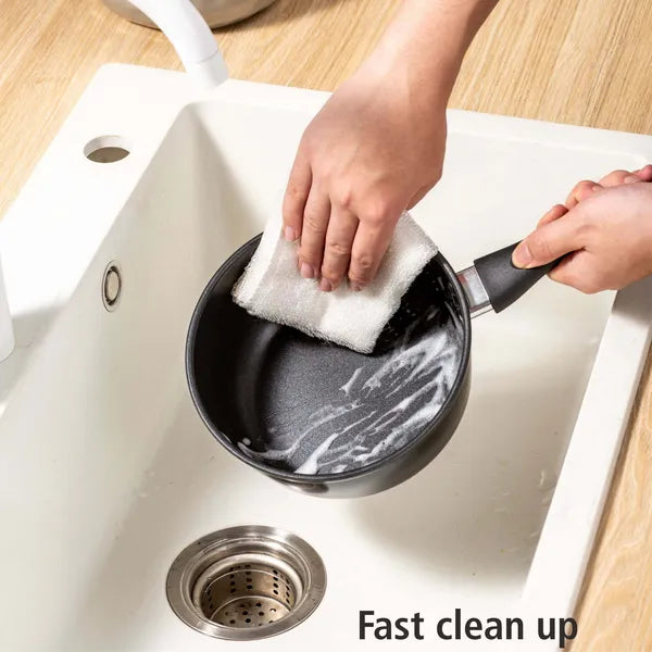 `2 Quart Non-Stick Aluminum Saucepan with Glass Lid, Stay Cool Handle, Even Heat Distribution for Kitchen Cooking`