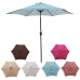 Outdoor Patio Umbrella 6ft, Tilt Adjustable Garden Umbrella with Base, Light Blue Sun Shade for Deck Patio Backyard