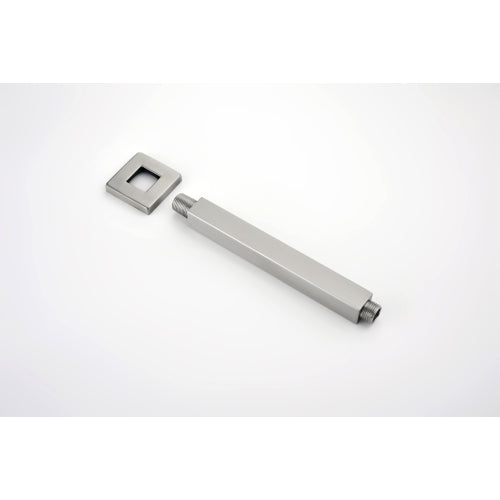 AEELLEEA 12 Inch Square Rain Shower Head with Ceiling Arm, Brushed Nickel Overhead Rainfall Shower