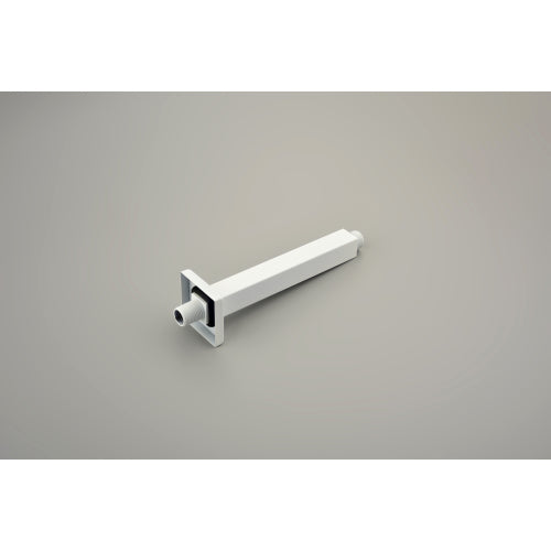 AEELLEEA 12 Inch Square Rain Shower Head with Ceiling Mount Shower Arm, Matte White Overhead Rainfall Shower