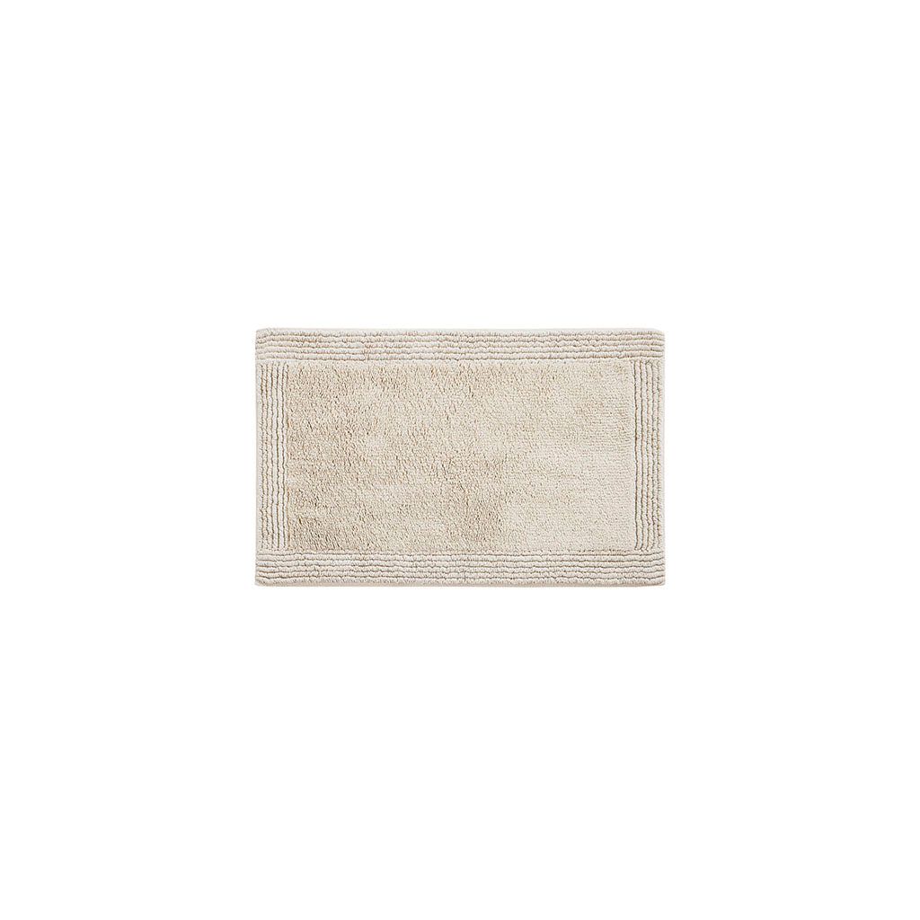 AEELLEEA 100% Cotton Tufted Bath Rug, 3000 GSM Reversible High Pile Bathroom Mat, OEKO-TEX Certified, Machine Washable