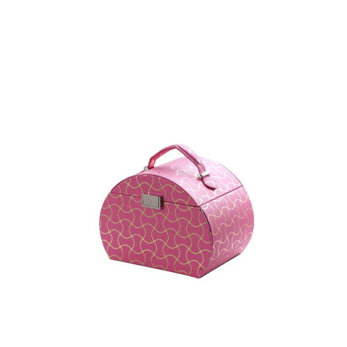 8.8" Long Travel Jewelry Organizer Case, Hot Pink