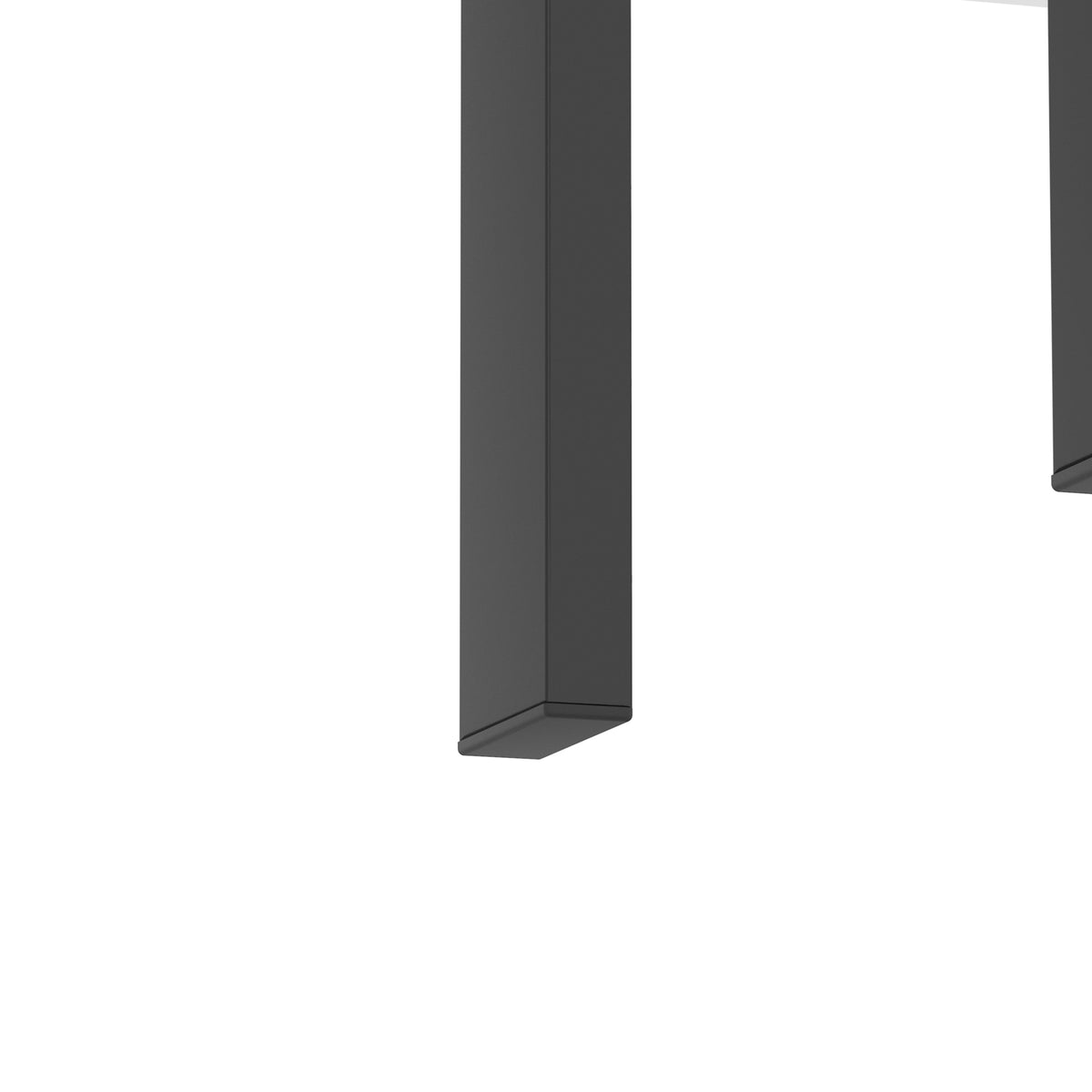 AEELLEEA Set of 2 Black Tempered Glass End Tables, 17.72 in Square Side Tables with Lower Shelf, Metal Frame, 150 lb Capacity