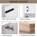 16 Inch Bathroom Vanity with Sink, Small White Bathroom Cabinet with Ceramic Basin, Soft Close Door for Small Bathroom