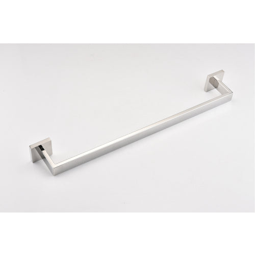 AEELLEEA 4-Piece Polished Chrome Square Bathroom Hardware Set, Wall Mount Towel Bar, Toilet Paper Holder & Robe Hook