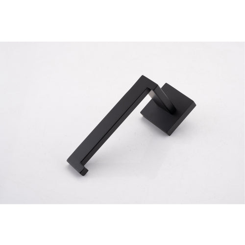AEELLEEA 5-Piece Matte Black Bathroom Hardware Set, 23.82" Towel Bar Toilet Paper Holder 2 Robe Hooks Wall Mount Accessory Kit