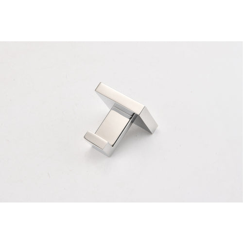 AEELLEEA 4-Piece Polished Chrome Square Bathroom Hardware Set, Wall Mount Towel Bar, Toilet Paper Holder & Robe Hook