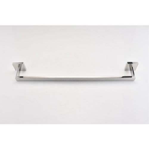 AEELLEEA 4-Piece Polished Chrome Square Bathroom Hardware Set, Wall Mount Towel Bar, Toilet Paper Holder & Robe Hook