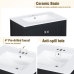 30 Inch Black Bathroom Vanity with Sink, Freestanding Single Sink Bathroom Cabinet with Drawer and Double Doors, Soft Close