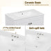 30 Inch Bathroom Vanity with Sink, White Freestanding Bathroom Cabinet, Soft Close Drawer and Doors, Solid Wood Frame