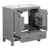 30 Inch Gray Bathroom Vanity with Sink, Freestanding Single Sink Bathroom Cabinet with Drawer and Double Doors, Soft Close