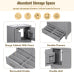 30 Inch Gray Bathroom Vanity with Sink, Freestanding Single Sink Bathroom Cabinet with Drawer and Double Doors, Soft Close
