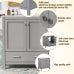 30 Inch Gray Bathroom Vanity with Sink, Freestanding Single Sink Bathroom Cabinet with Drawer and Double Doors, Soft Close