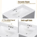 30 Inch Gray Bathroom Vanity with Sink, Freestanding Single Sink Bathroom Cabinet with Drawer and Double Doors, Soft Close