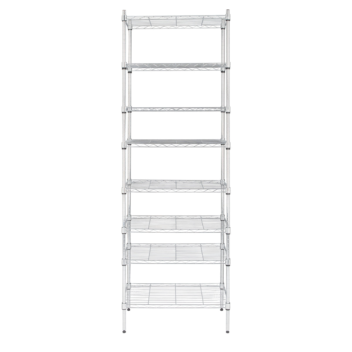 AEELLEEA 8-Tier Wire Storage Shelving Unit, 23.6"W x13.8"D x70.9"H, Heavy Duty Adjustable Metal Rack for Kitchen & Pantry