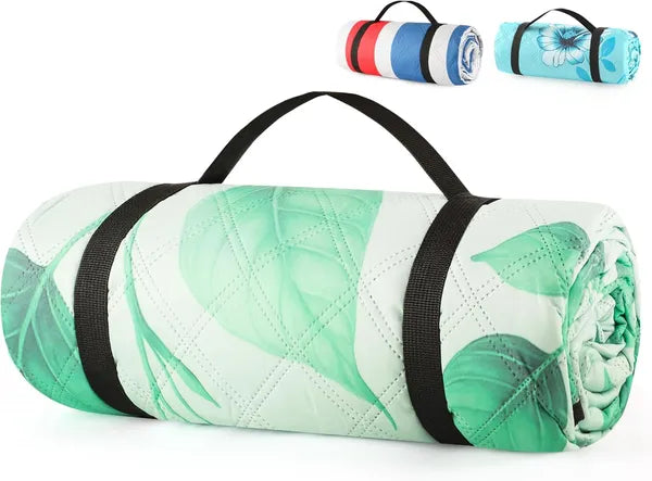 Extra Large Waterproof Picnic Blanket, 5-Layer Foldable Sandproof Beach Mat, Machine Washable Outdoor Mat for Camping Park Stadium