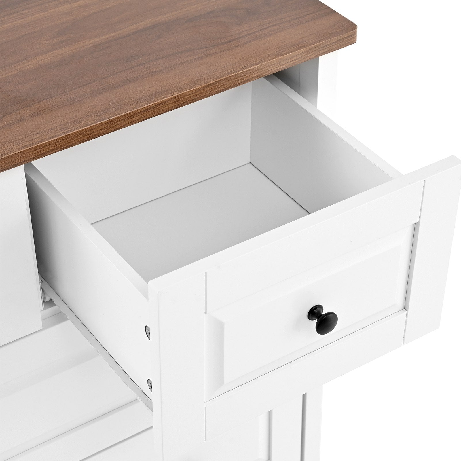 5 Drawer Cabinet for Bedroom MDF Wooden Storage Cabinet Organizer Modern Chest of Drawer for Living Room Hallway White