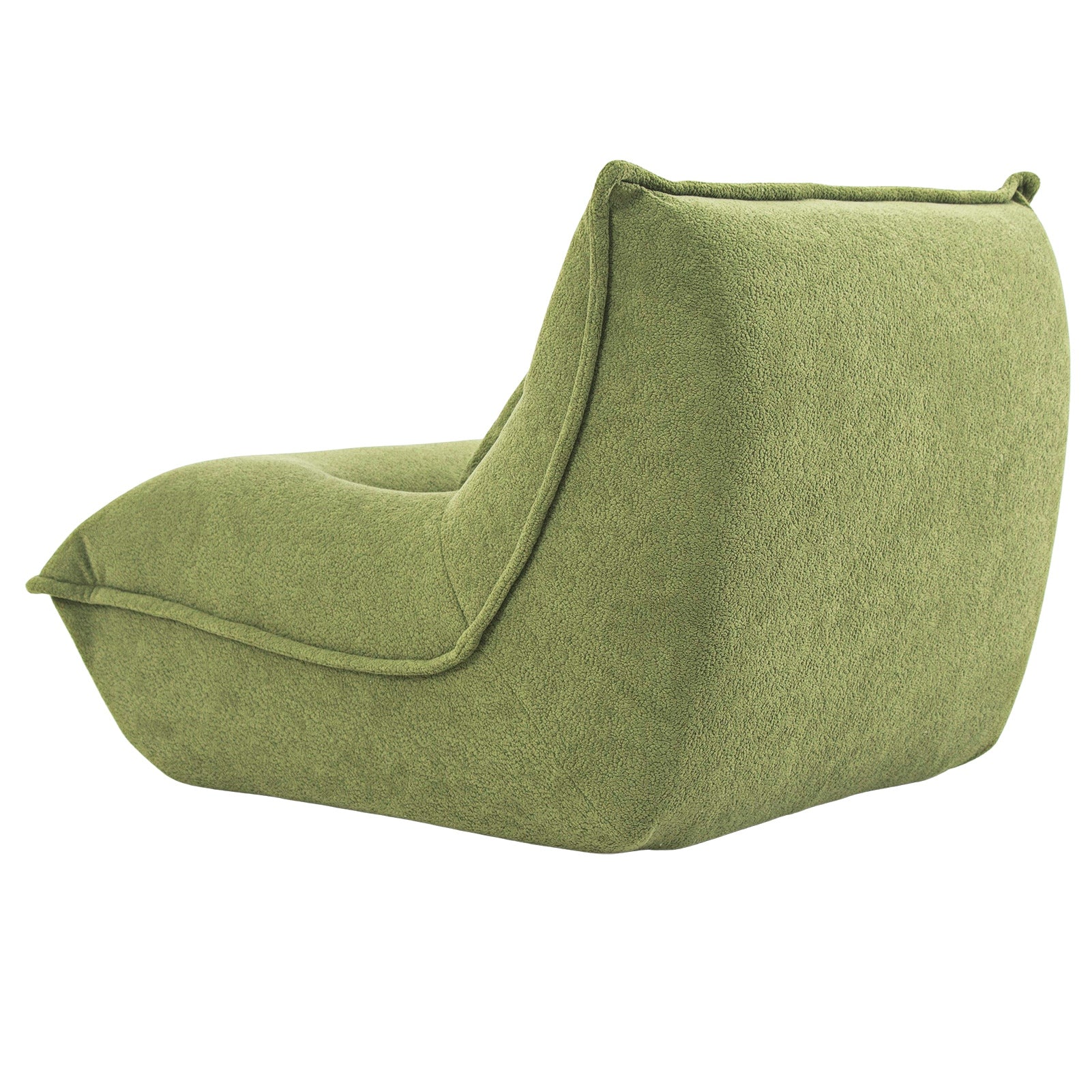 Lounge Chair with Pillow High Resilience Foam Single Sofa Indoor Couch for Bedroom Game Living Room Green