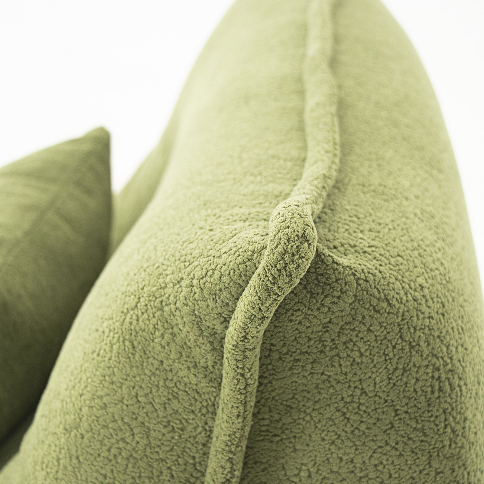 Lounge Chair with Pillow High Resilience Foam Single Sofa Indoor Couch for Bedroom Game Living Room Green