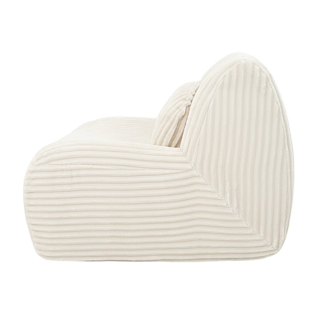 Lounge Sofa Beige 102x91x75cm Soft Comfortable Plush Sponge Lounge Chair for Home Living Room Bedroom