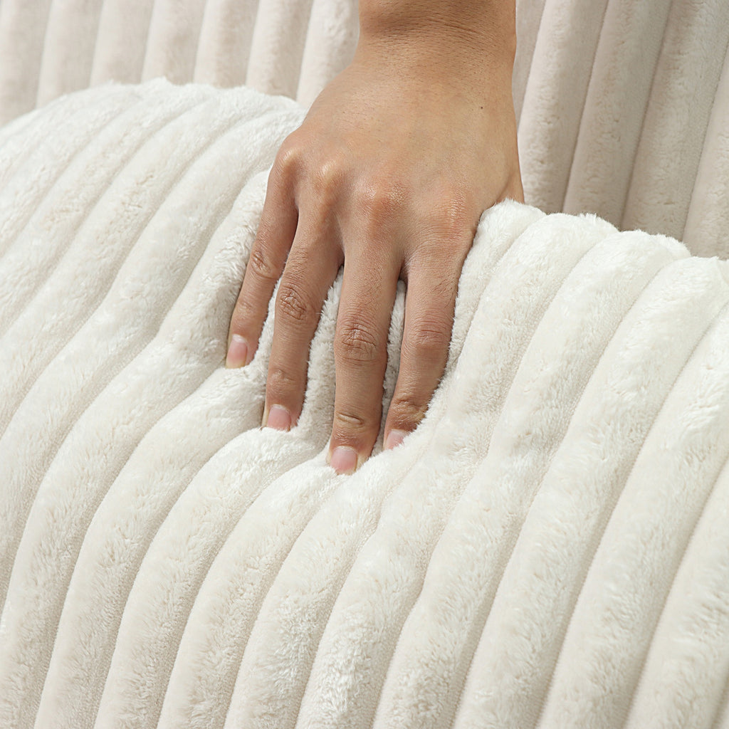 Lounge Sofa Beige 102x91x75cm Soft Comfortable Plush Sponge Lounge Chair for Home Living Room Bedroom