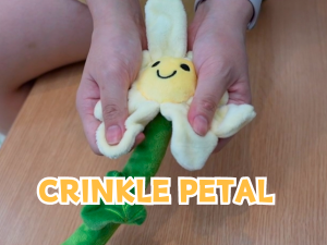 Interactive Puppy Plush Toy - Pleated Flower Rope Toy,Teething Toy Suitable for Small and Medium-sized Dogs