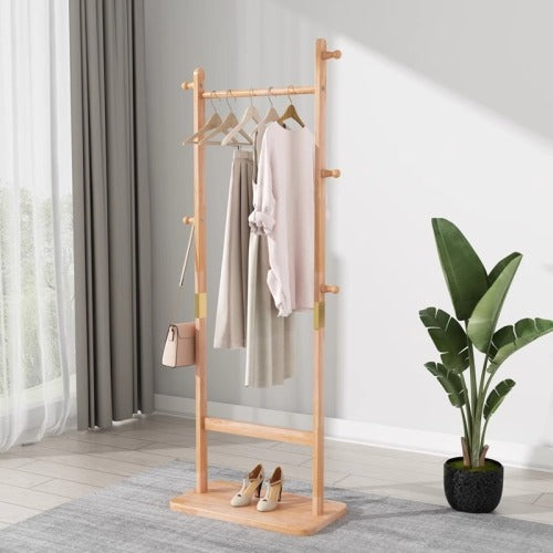 Coat Racks solid wood hanger 23.6* 11*71in Solid environmental protection easy to assemble beautiful can be placed in the bedroom/living room