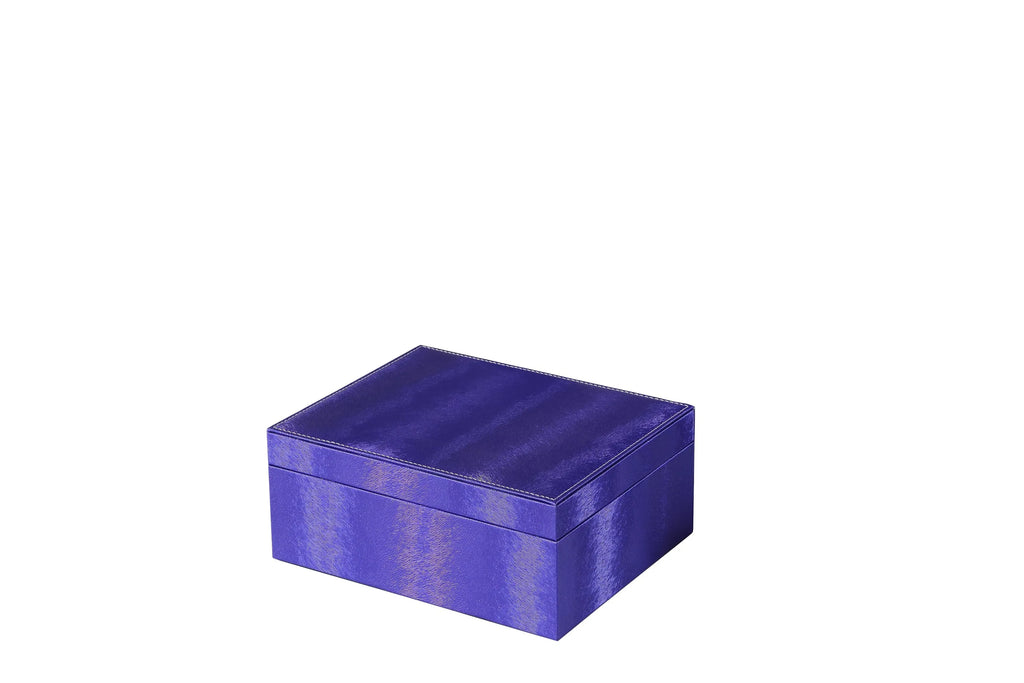 Purple Faux Leather Jewelry Box with Built-in Mirror, Multi Compartment Jewelry Storage Organizer for Rings Earrings Necklaces, Vanity Decor & Gift