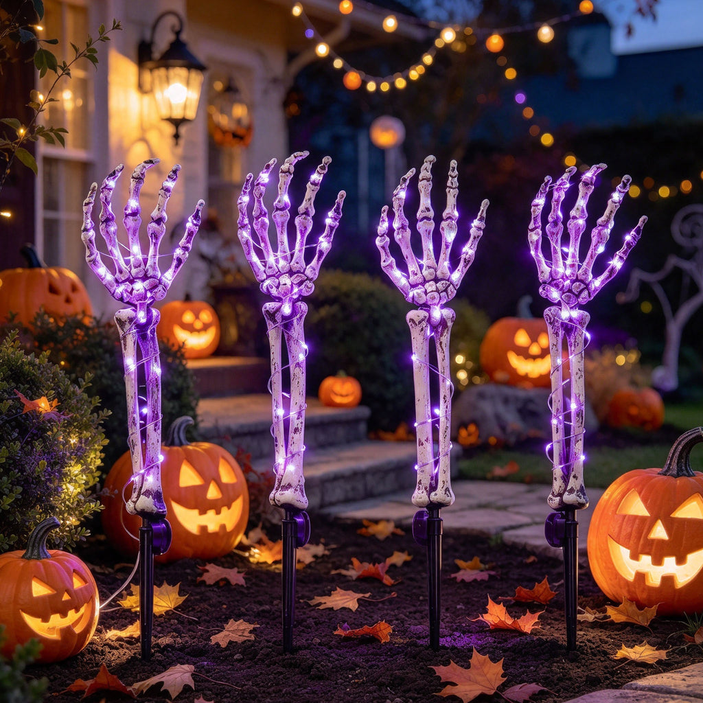 4pcs Skeleton Arms Lights Halloween Decoration