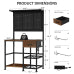 3D Printer Stand Workstation with Filament Storage, Printer Shelf Desk with Pegboard Hooks Drawer and Power Station for Garage Studio