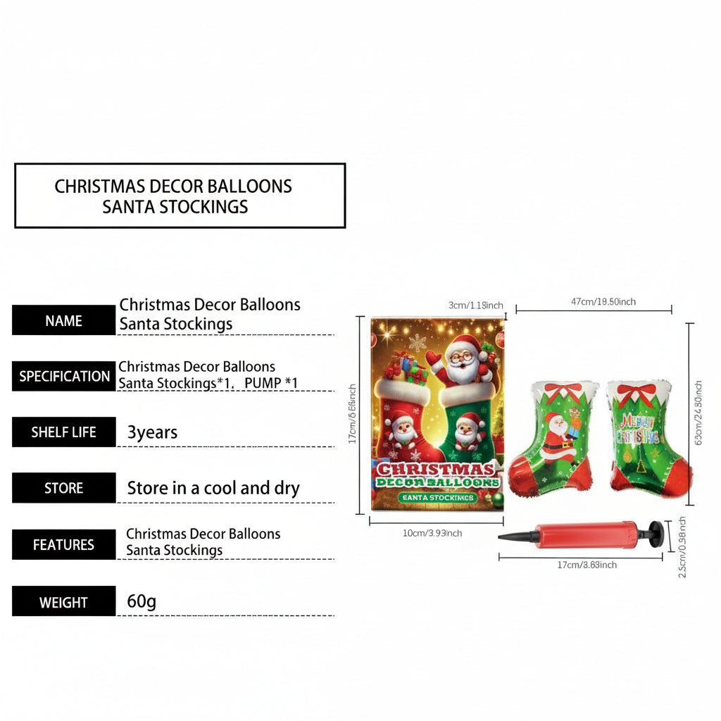 Dowmoo Christmas Balloons Balloon Standing Santa Claus Reindeer Christmas Tree Event Atmosphere Decoration