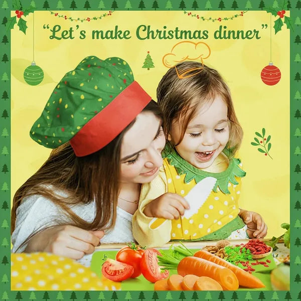 Aeelleea 28Pcs Kids Kitchen Knife Set, Montessori Safe Cooking Tools, Cutting Boards, Wave Knives, Vegetable Cutters for Boys Girls