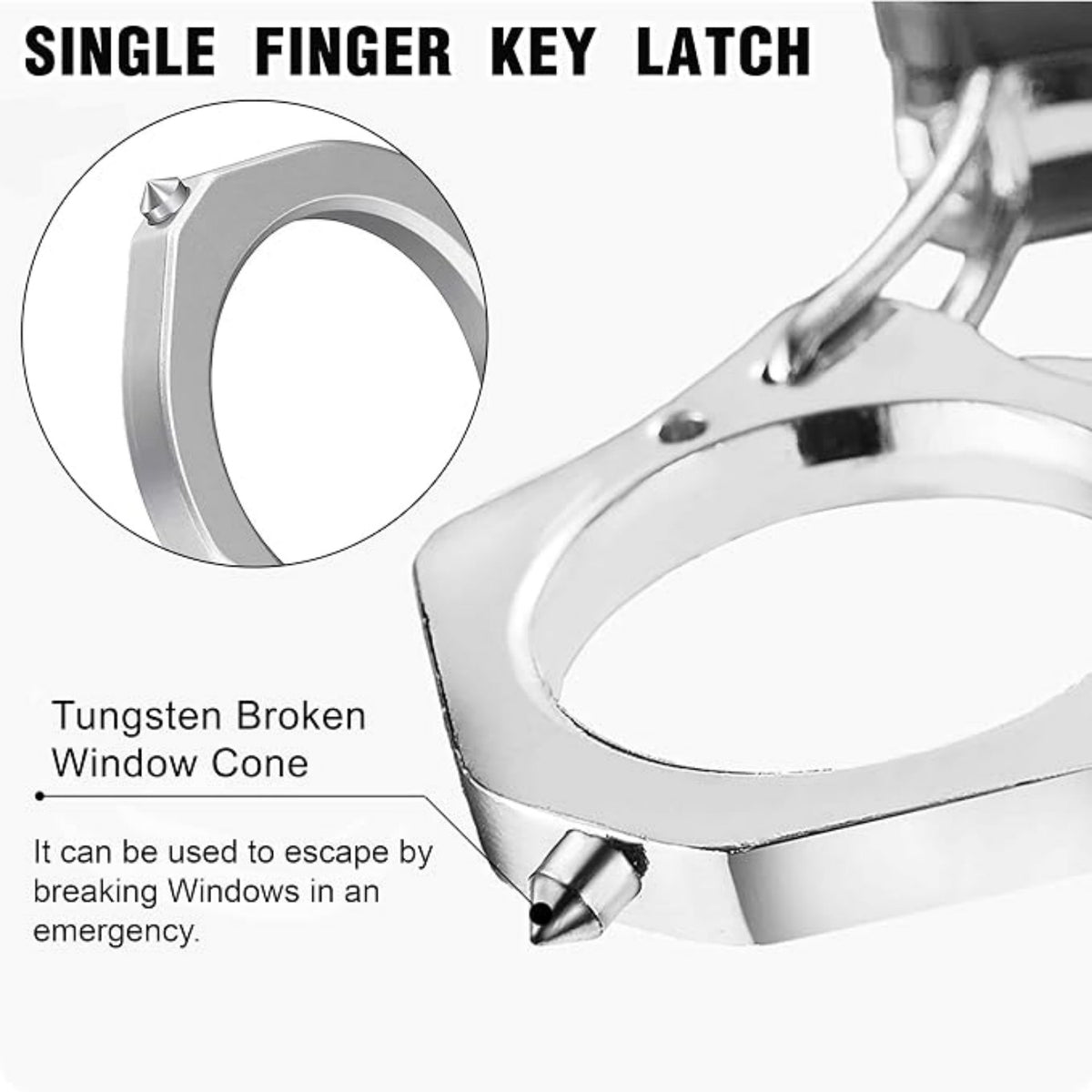 2 PCS Multifunctional Keychain, Keyring With Wine Beer Bottle Opener, Versatile Car Car Key Ring Buckle Hook , Box Cutter, Window Breaker, Gifts
