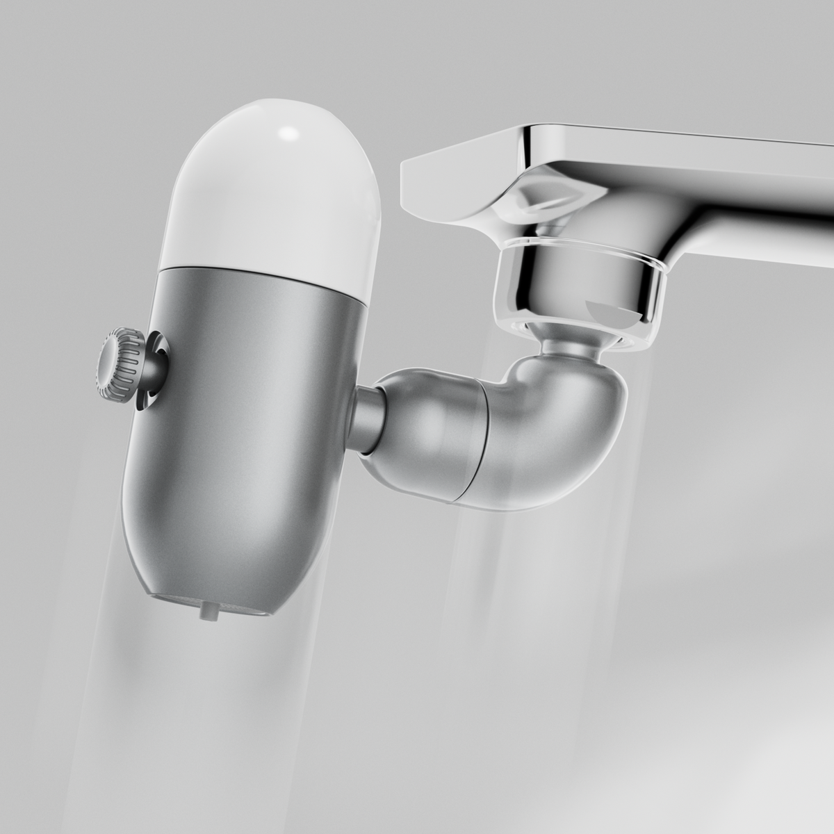 4-Mode Faucet Aerator, Multi-Angle Swivel Sink Extender with Mouth Rinse Fountain, Mist Sprayer & Adapters