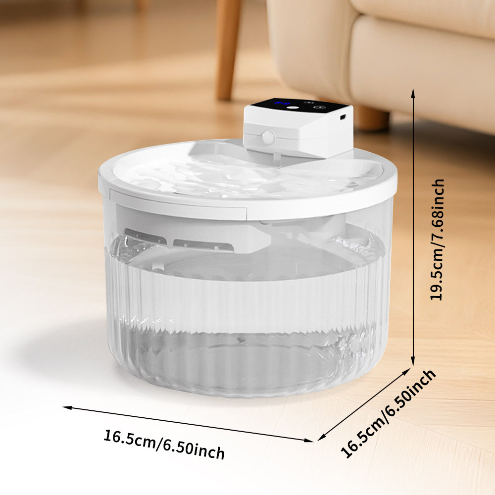 Automatic Cat Water Fountain – 2000mL Transparent Tank with Motion Sensor, No Daily Refills Needed, Leak-Proof Quiet Pump Design
