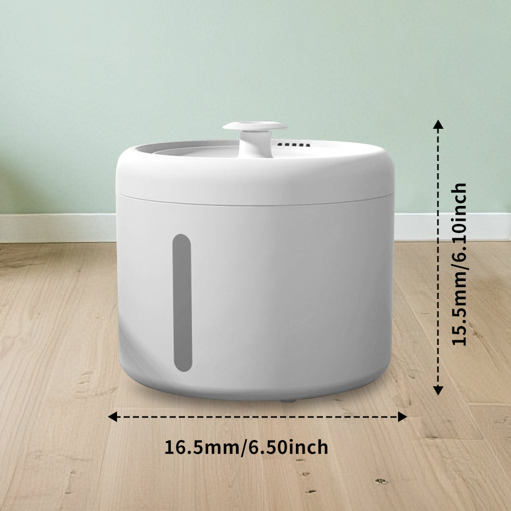 Circulating Cat Water Fountain – Ultra-Quiet Drinking Dispenser with Ripple Basin, Designed to Increase Hydration for Cats & Small Animals (2000ML)