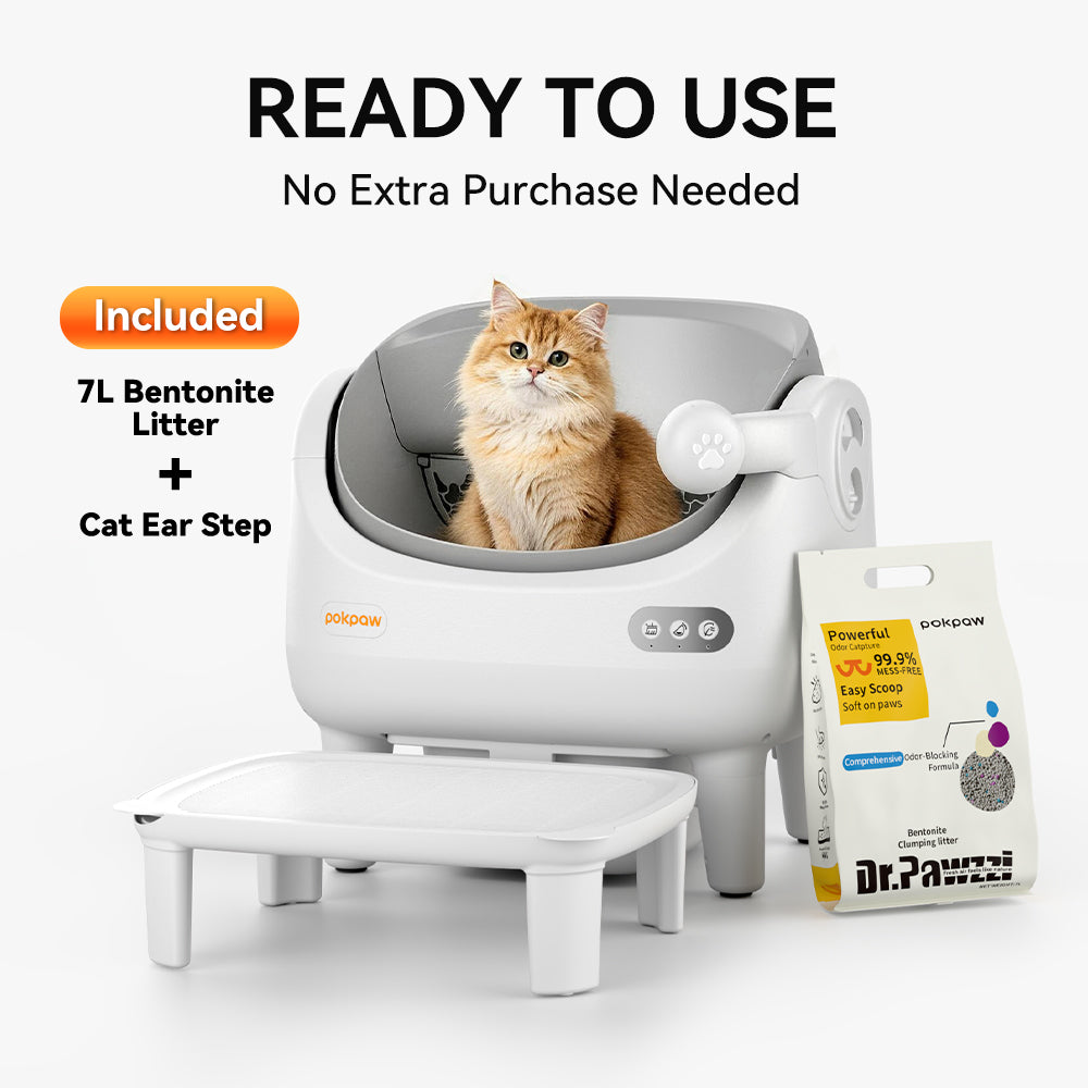 Aeelleea Smart Self-Cleaning Cat Litter Box Open-Top Deodorizing App Control Multi-Cat
