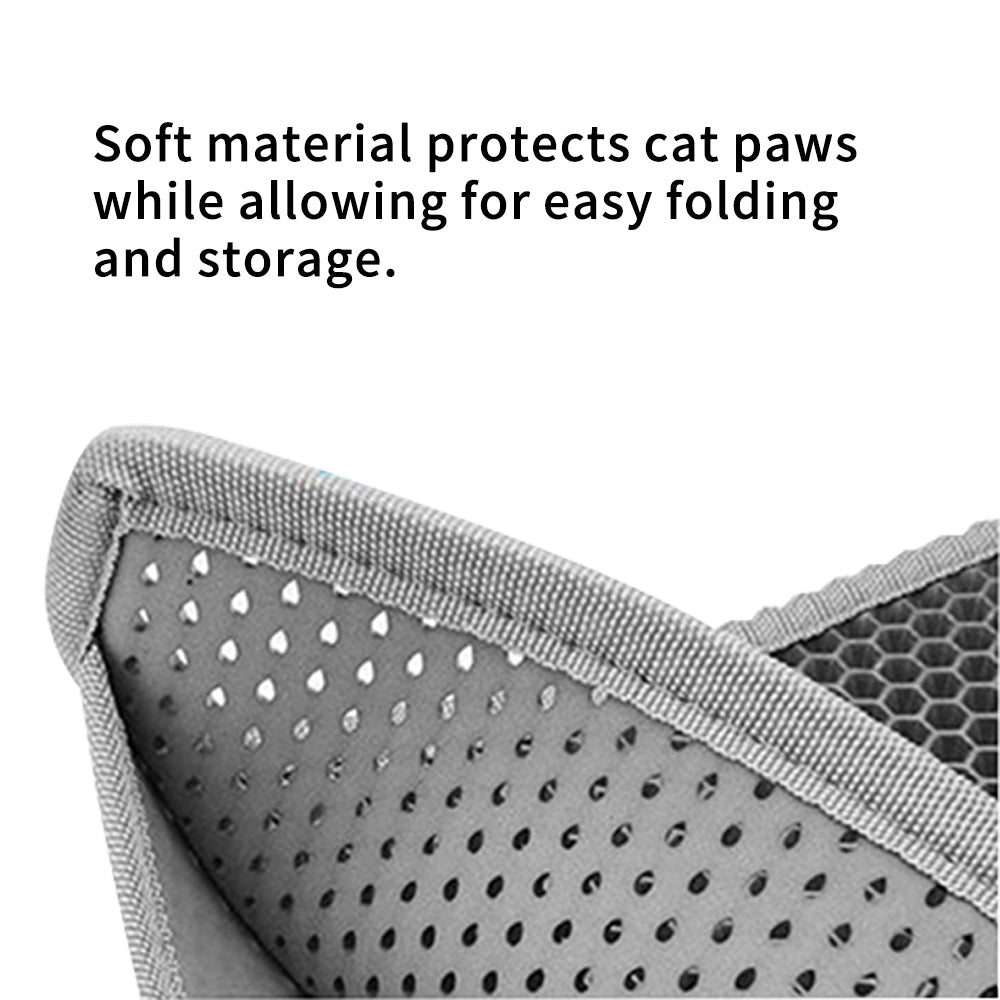 Cat Litter Mat Non Slip Big Pet Litter Box Filter Mat Double Layer Wear Resistant Waterproof Cat Litter Mat Pet Clean Supplies