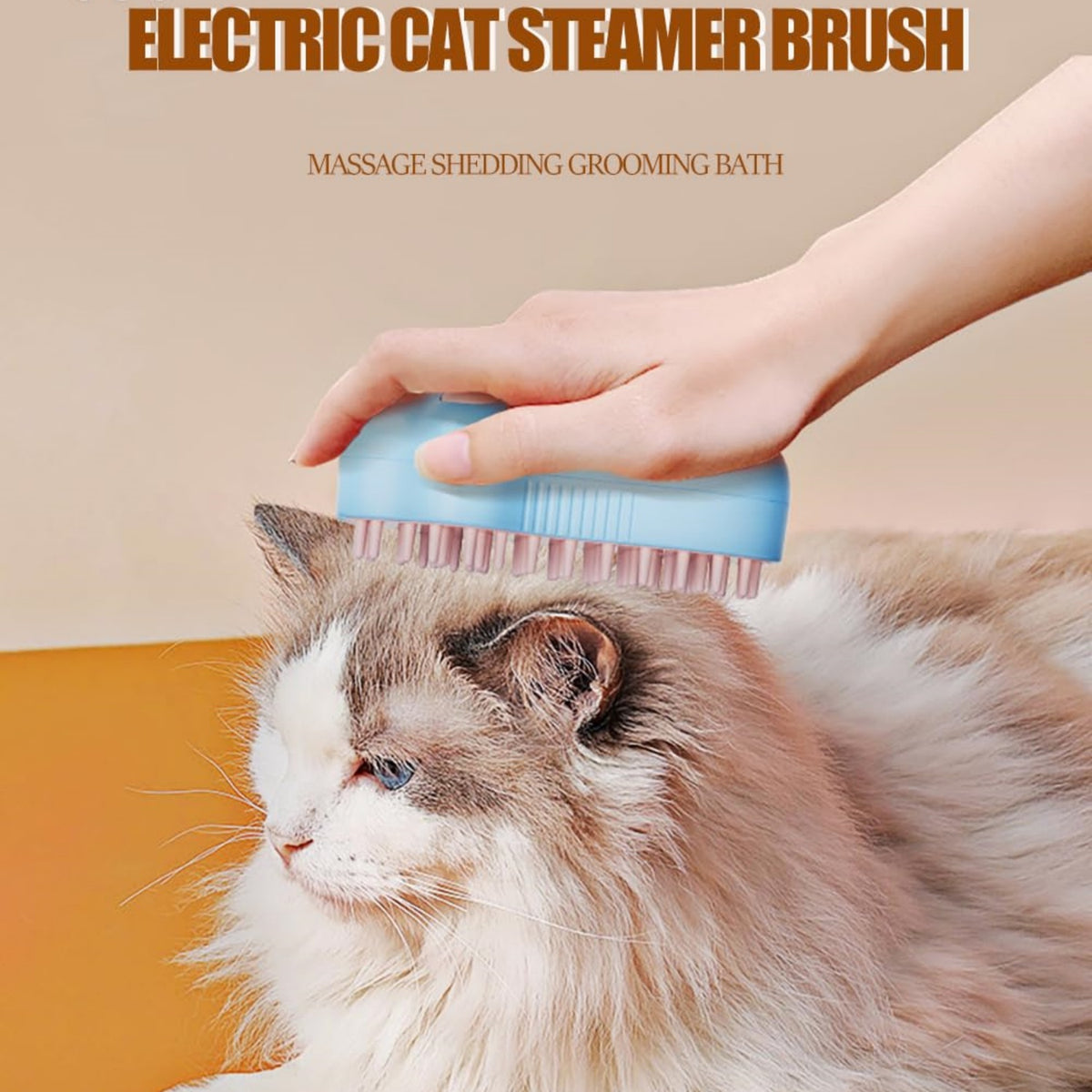 AEELLEEA Pet Grooming Brush for Cats & Dogs, Self Cleaning Hair Removal Comb for Massage, Shedding & Bathing