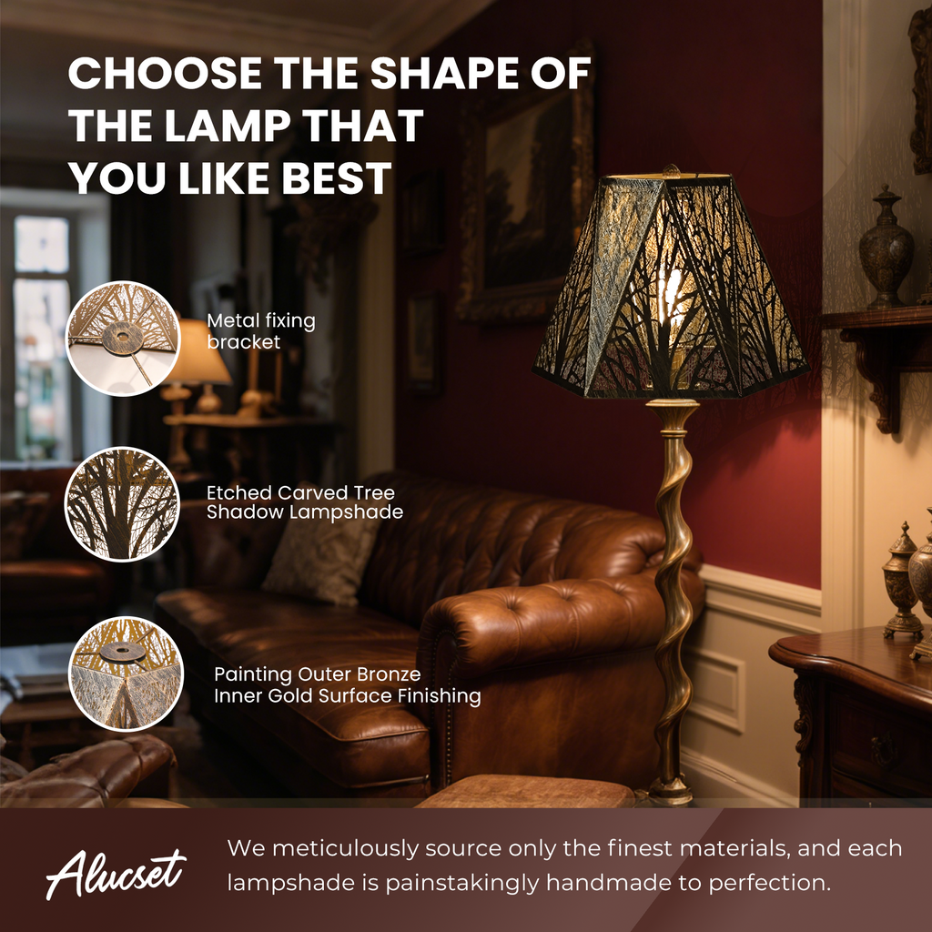 Hexagonal Metal Lampshade