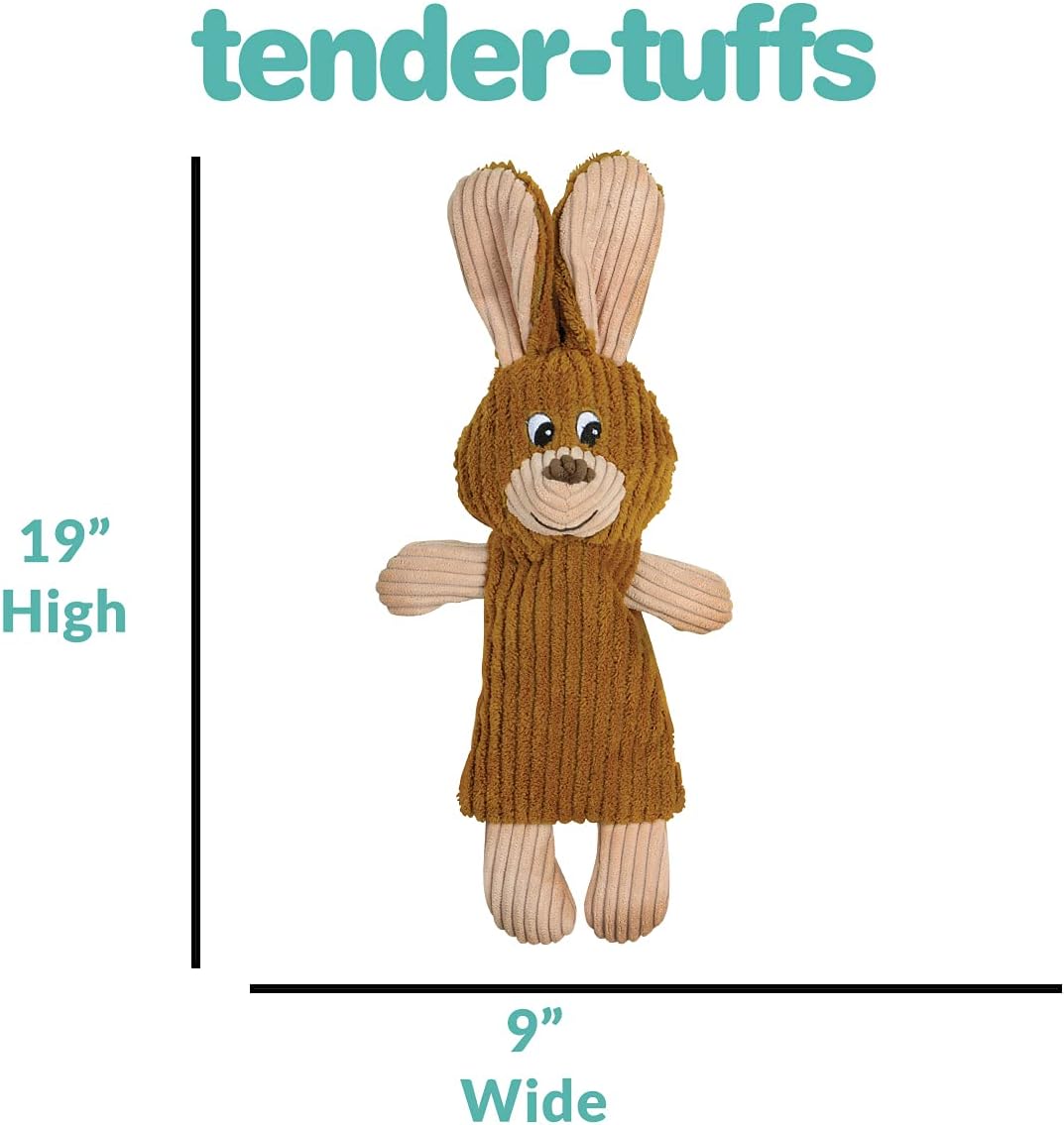 SmartPetLove Snuggle Puppy Tender-Tuffs - Whisper Rabbit Water Bottle Dog Toy - Bottle Cover Dog Toy